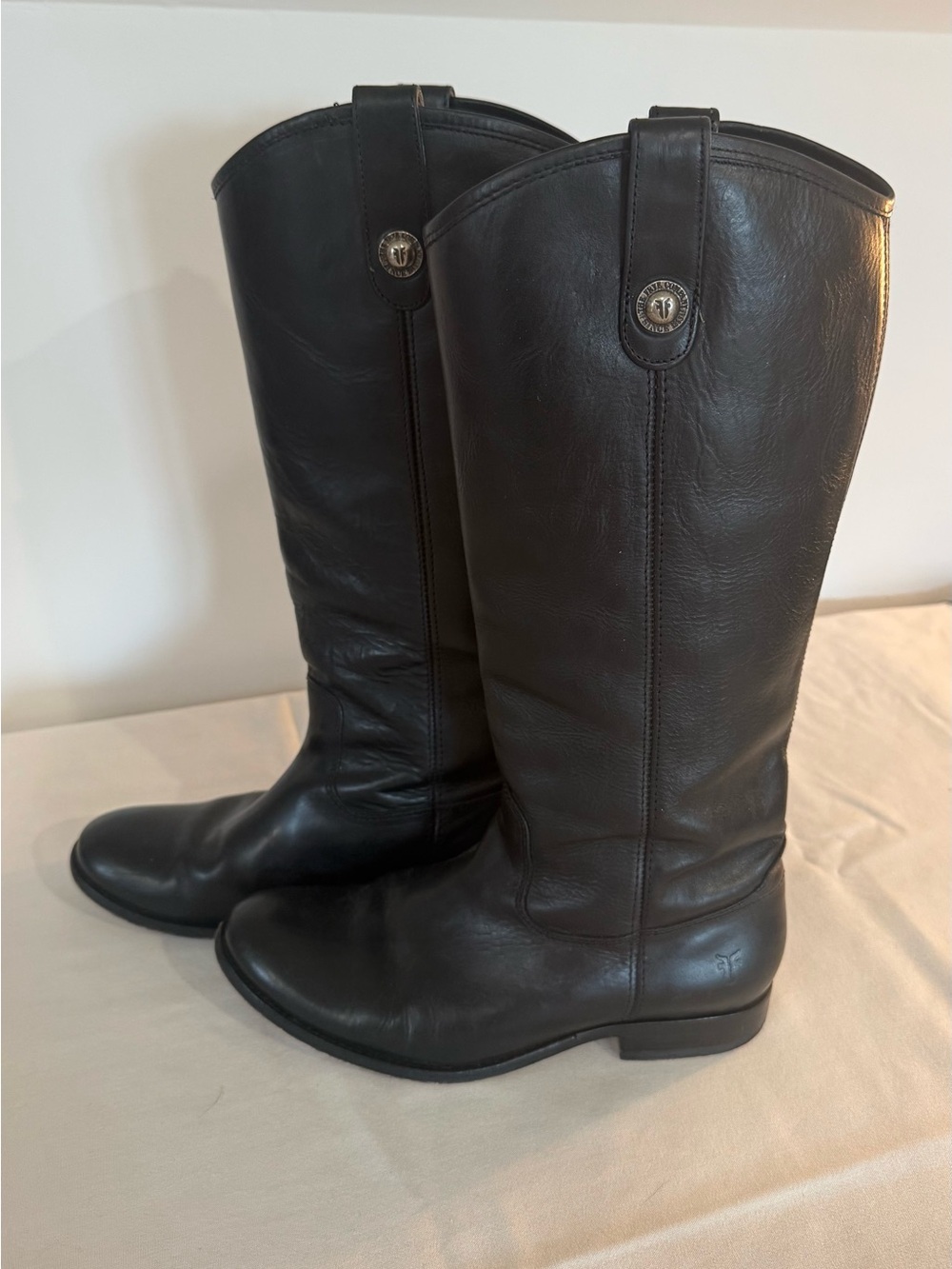 Frye Tall Black Leather Boots